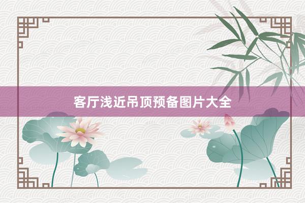 客厅浅近吊顶预备图片大全